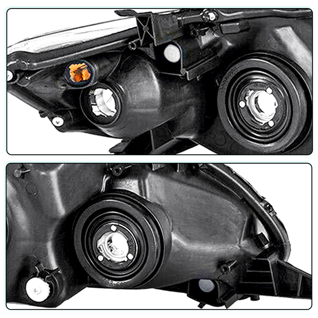 Headlights For 2011 2012 2013 Toyota Corolla L S XRS Chrome Halogen Headlamps