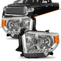 For 2014-2017 Toyota Tundra Headlight Pair Chrome With Level Adjuster 2Pc Set