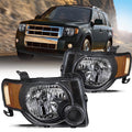 For 2008 2009 2010 2011 2012 Ford Escape SUV Headlights Lamps Assembly Pair