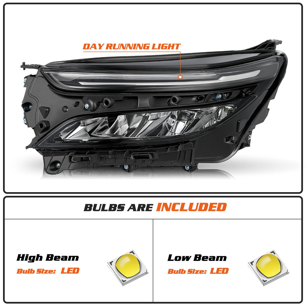 For 2022-2024 Chevy Equinox LT | RS Full LED Headlight Left Driver Side Headlamp