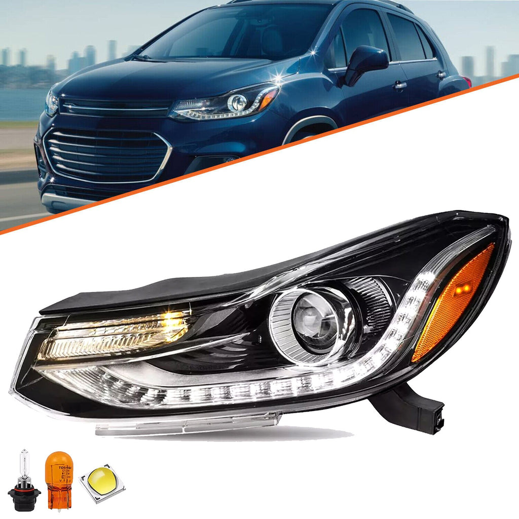 Projector Headlight For 2017-2022 Chevy Trax Headlamp w/ LED DRL Left Side