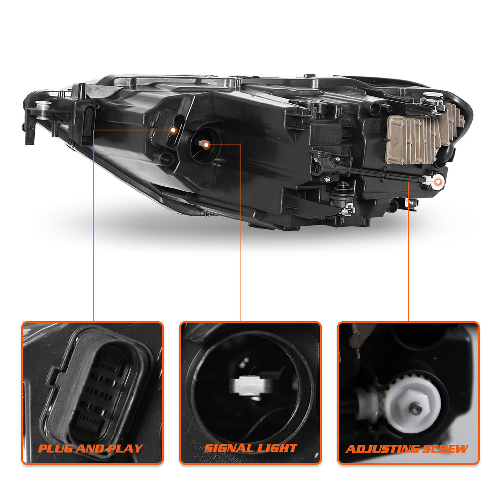 For 2019-2022 Volkswagen Jetta SEL LED w/DRL Projector Headlights Passenger Side