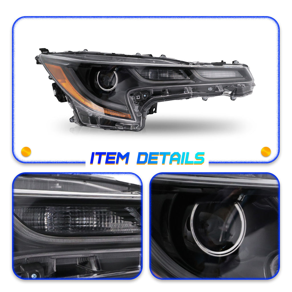 For 2020 2021 Toyota Corolla SE XLE XSE Headlights Lamps LED LH+RH Pair 2pcs