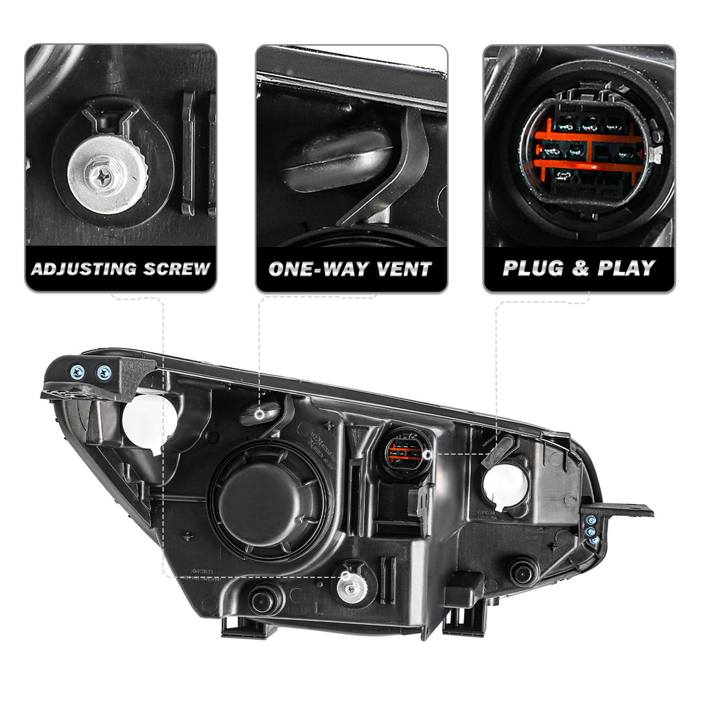 For 2014 2015 2016 2017 2018 2019 Kia Soul Halogen Headlight