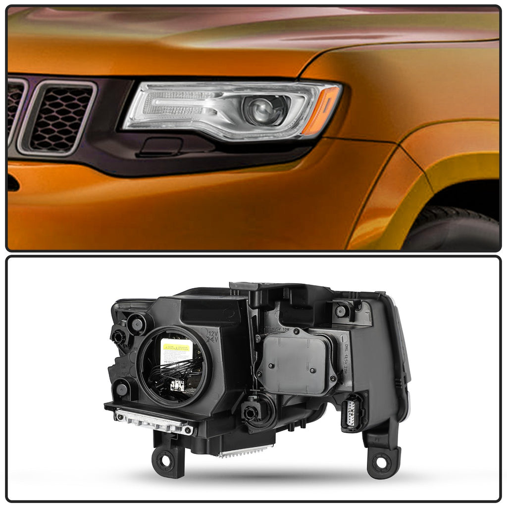 HID Xenon Headlight Assembly For 2017-2021 Jeep Grand Cherokee Driver Left