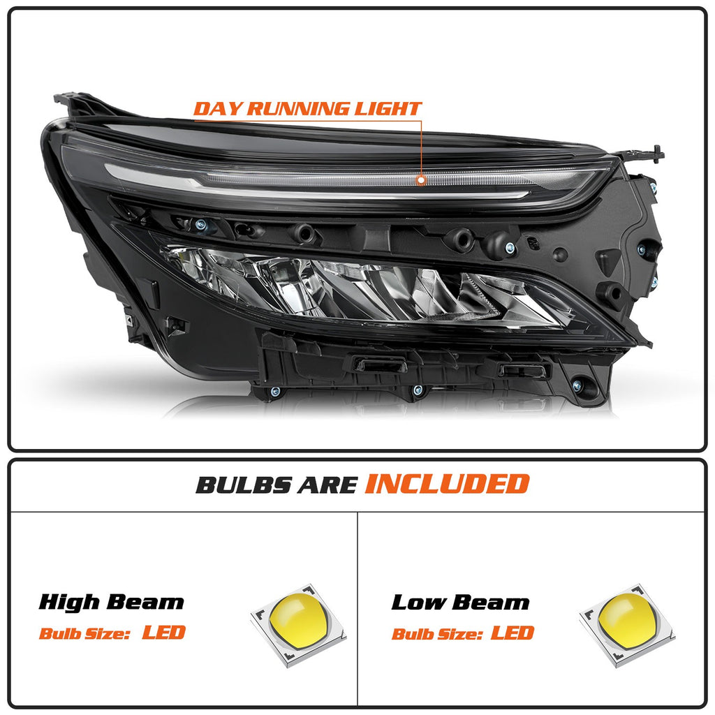 For 2022-2024 Chevy Equinox LT | RS Full LED Headlight Right Passenger Side