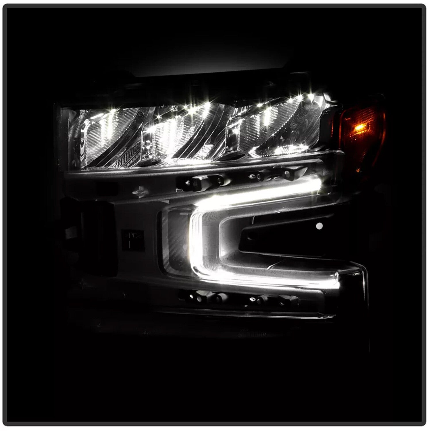 Full LED Headlights For 2019-2021 Chevy Silverado 1500 Headlamps Left & Right