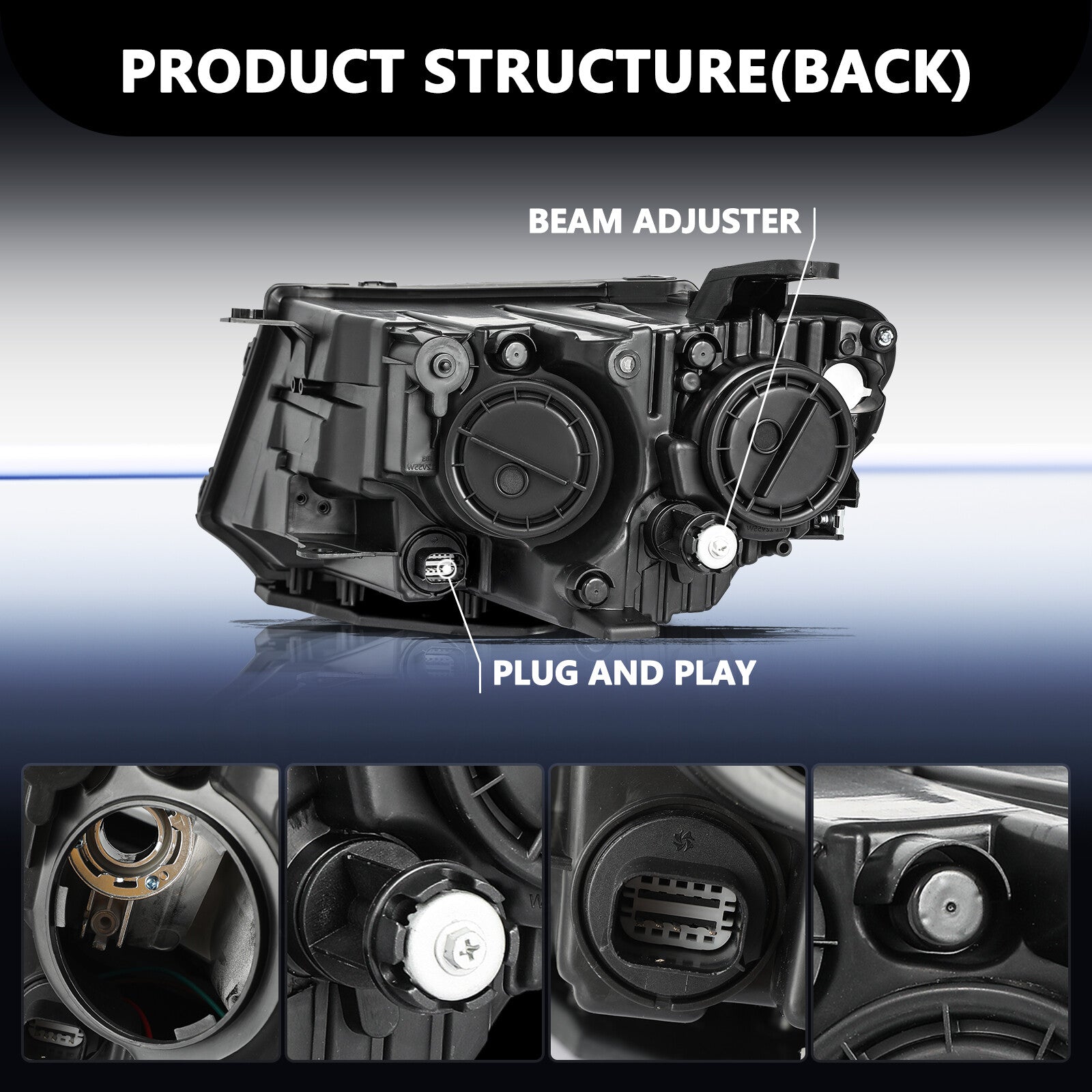 Fits 2017-2021 Jeep Compass Halogen Headlight OE Style Lamp Right Passenger RH