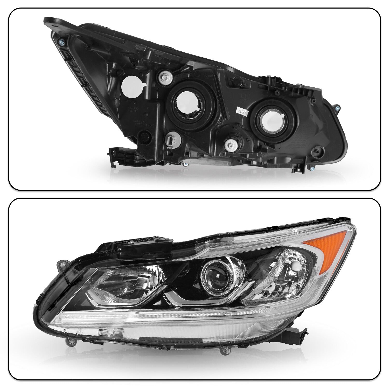 For 2016 2017 Honda Accord EX EX-L Sedan W/LED DRL Left Driver Headlight 16-17