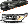For 2017 2018 2019 Toyota Highlander SE W/ LED DRL Headlight Lamps Driver Side