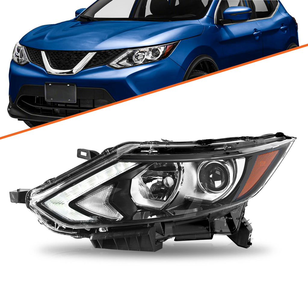 Left Headlamp For 2017-2019 Nissan Rogue Sport Halogen Driver Headlight Assembly