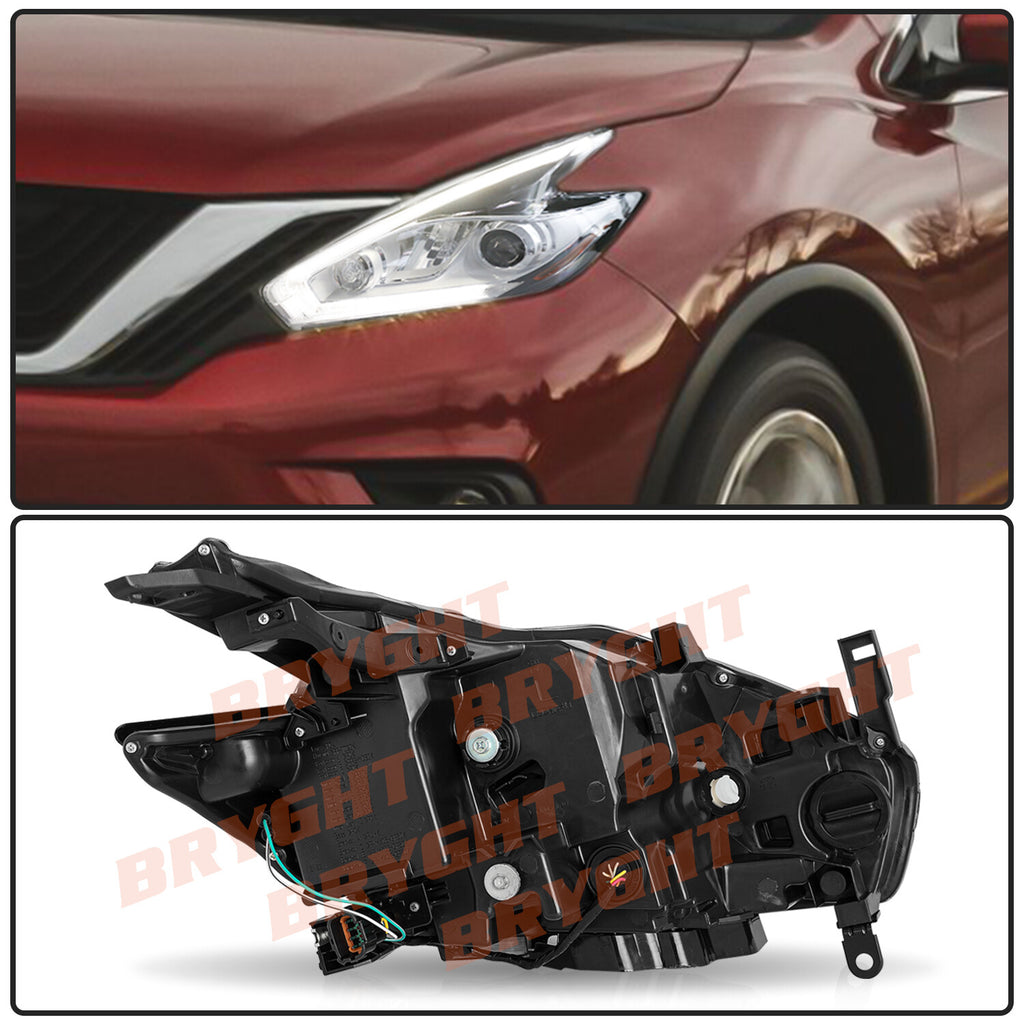 For 2015-2018 Nissan Murano Full LED Projector Left Driver Side Headlight Lamp