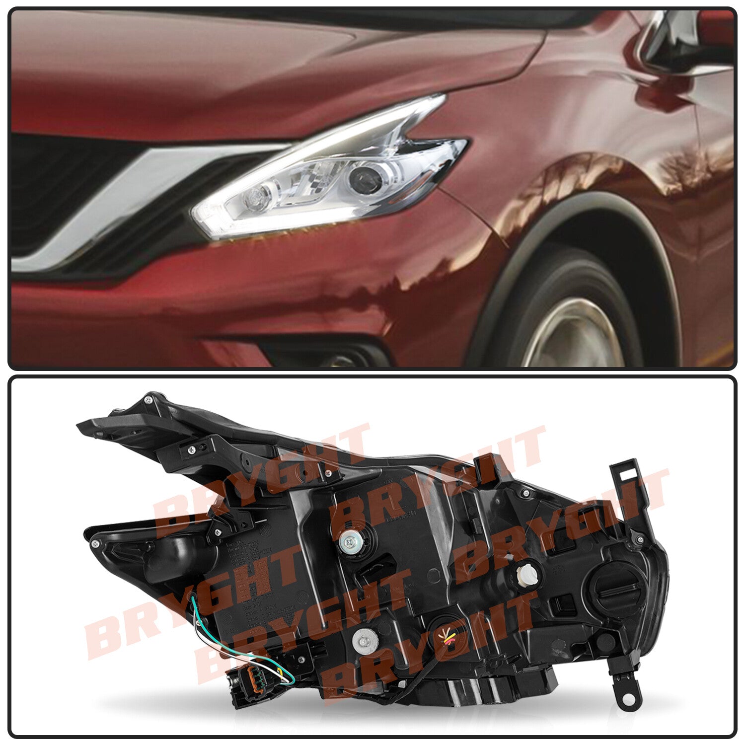 For 2015-2018 Nissan Murano Full LED Projector Left Driver Side Headlight Lamp
