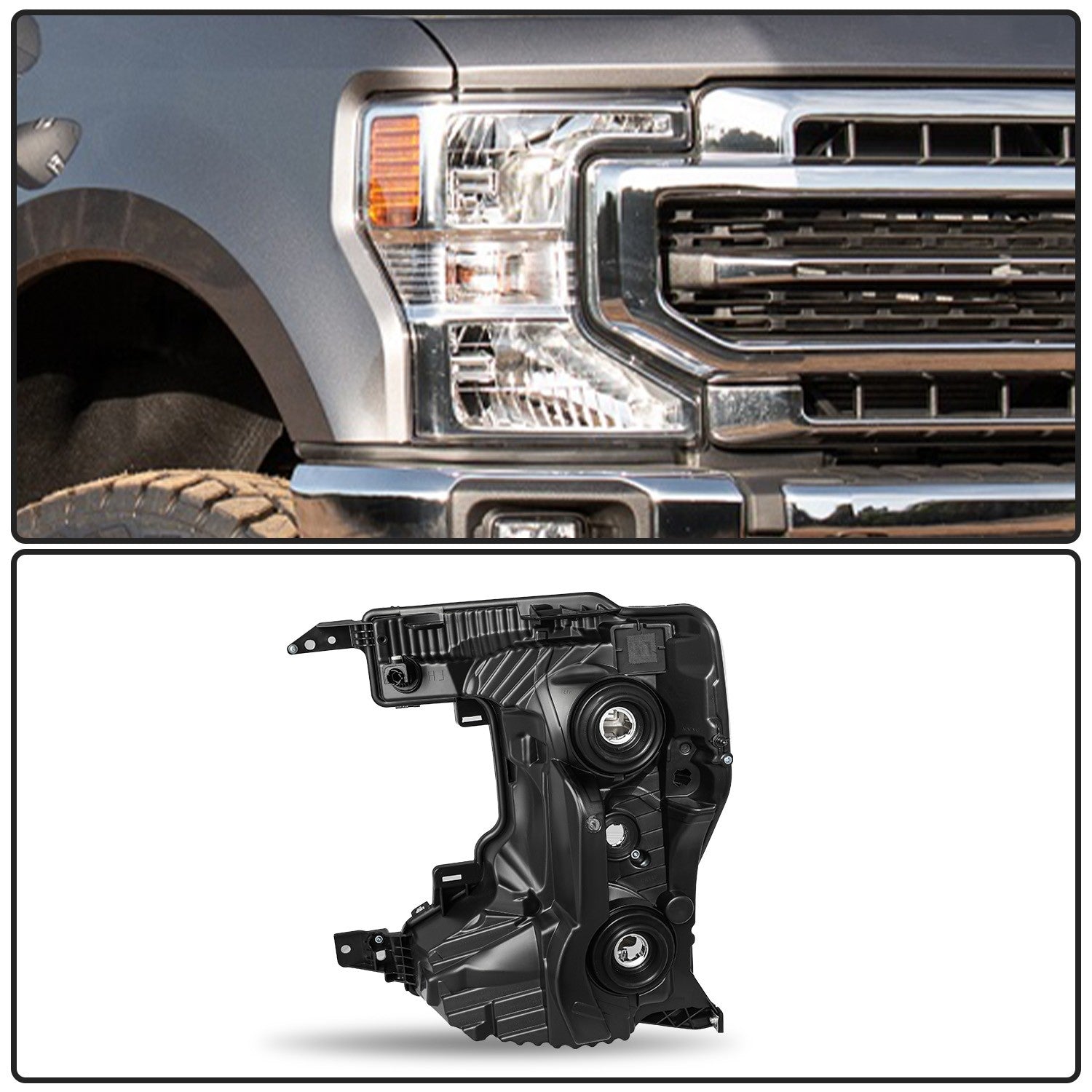 Halogen Headlight For 2020-2022 Ford F250 F350 Super Duty Right Passenger