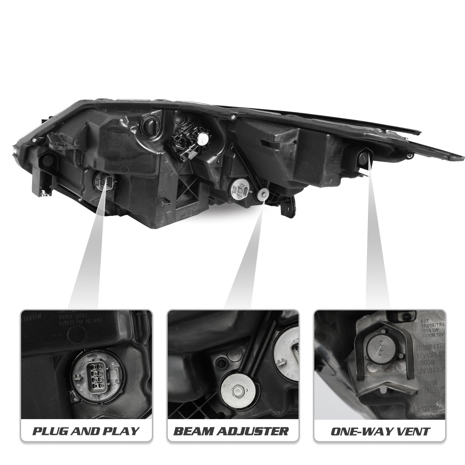 For 2019 2020 2021 2022 Honda HRV HR-V Full LED Right Passenger Side Headlight