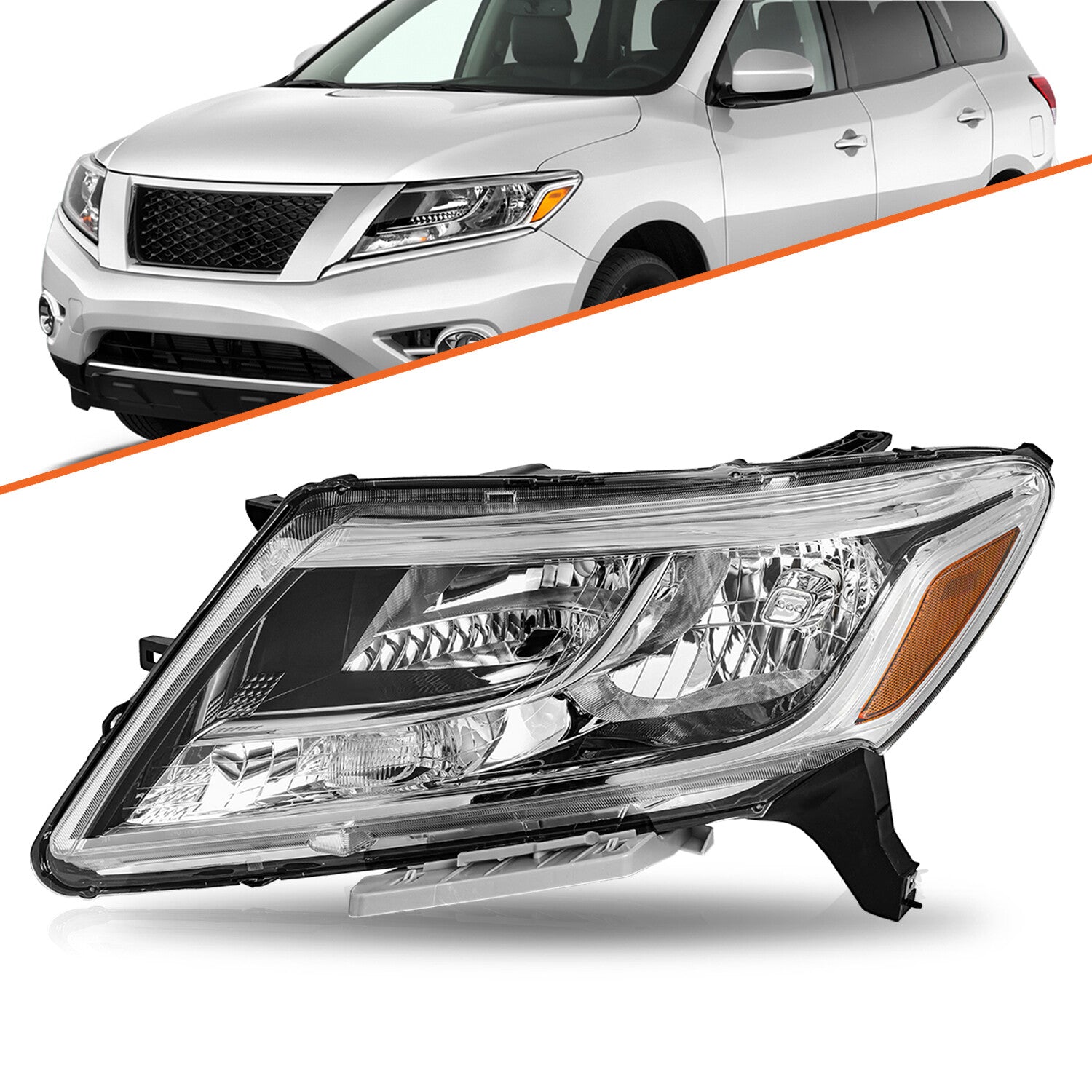 For 2013 2014 2015 2016 Nissan Pathfinder Halogen Driver Side Headlight Headlamp