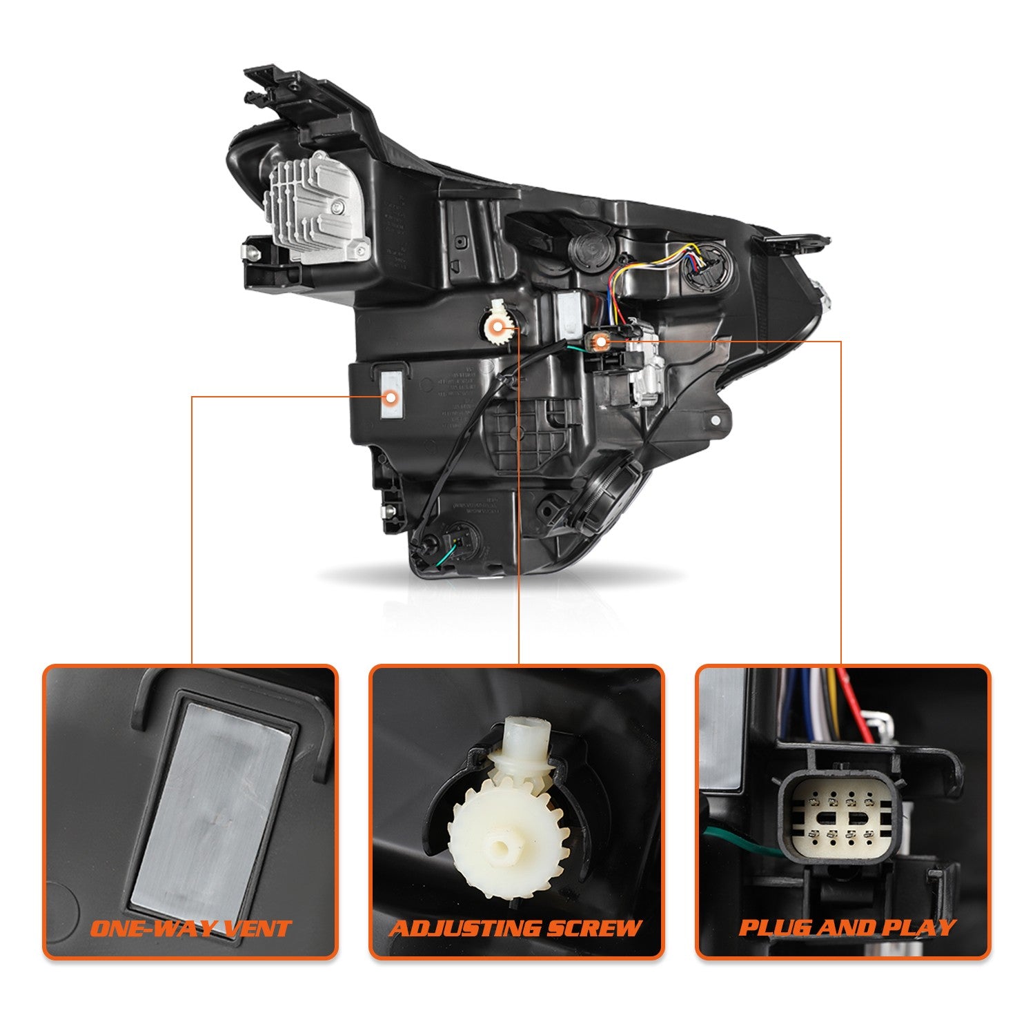 FULL LED Projector Headlight For 2024-2025 Chevy Trax LT/2RS/Activ Left Side