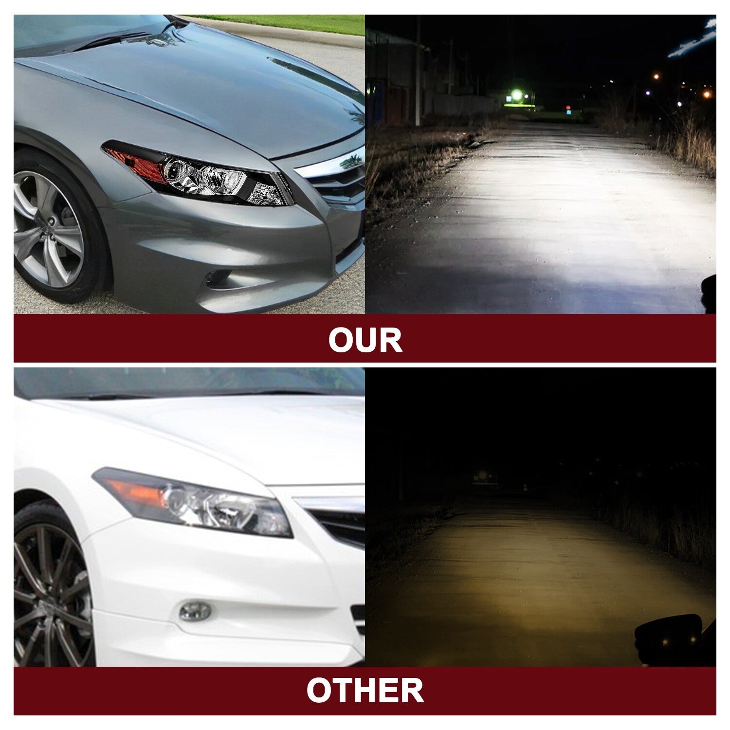 For 2008-2012 Honda Accord 2-Door 2Dr Coupe Right Passenger Side Headlight