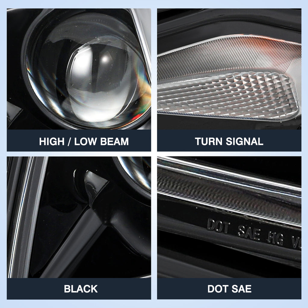 HID/Xenon Headlights For 2019-2021 Chevy Blazer Headlamps Assembly Sets w/o Bulb