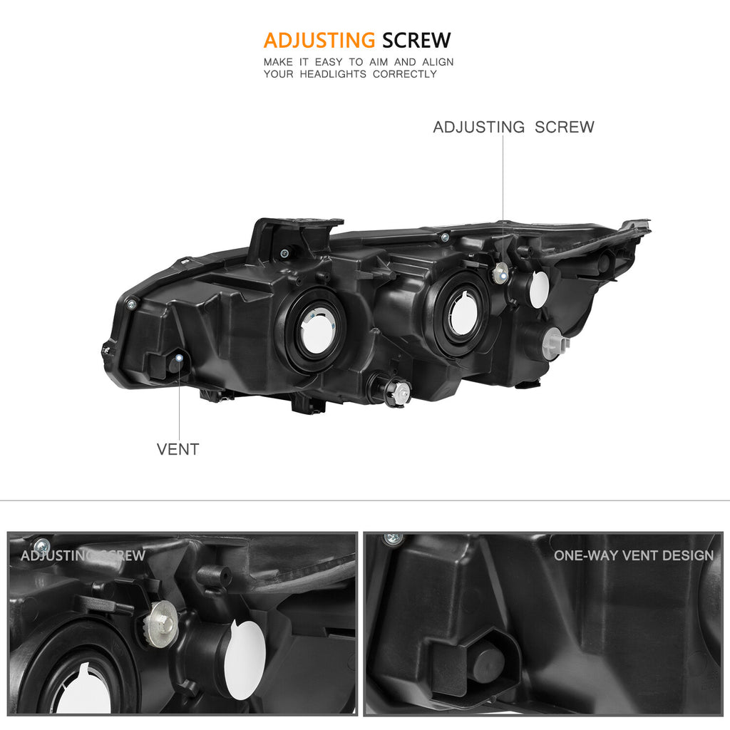 For 2016 2017 2018 2019 2020 2021 Honda Civic Halogen Left Driver Headlight