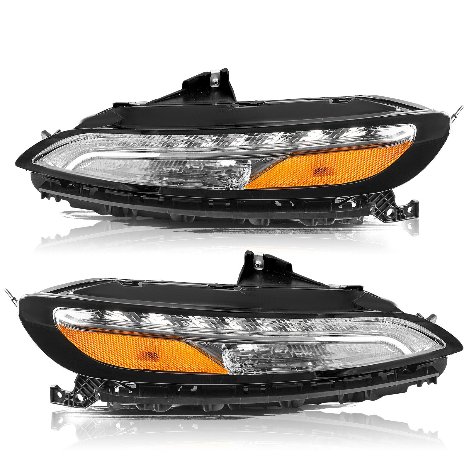 [ White LED DRL ] Parking Light For 2014-2018 Jeep Cherokee Signal Left+Right