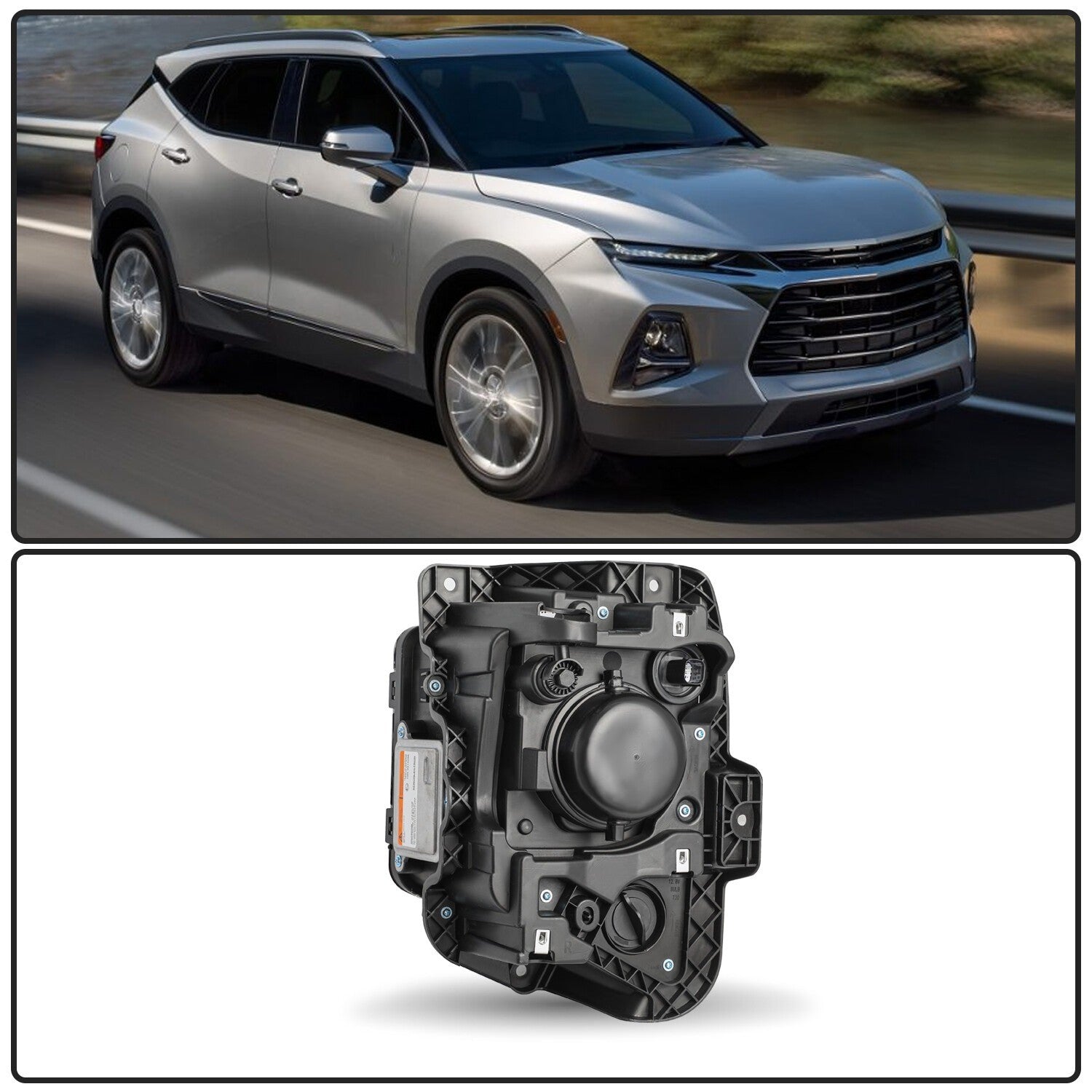 For Chevy Blazer 2019-2021 HID Headlight Headlamp w/Bulbs Passenger Right Side