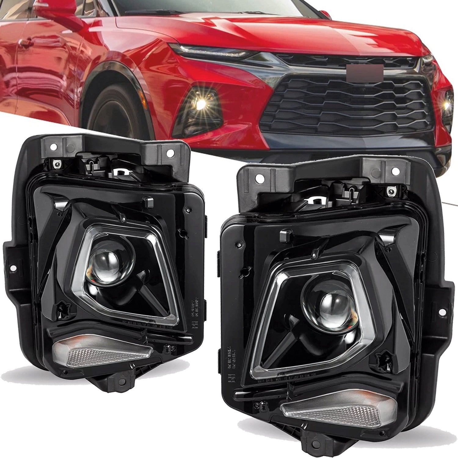 For Chevy Blazer 2019-2021 HID/Xenon Projector Headlights Headlamps Assembly Set