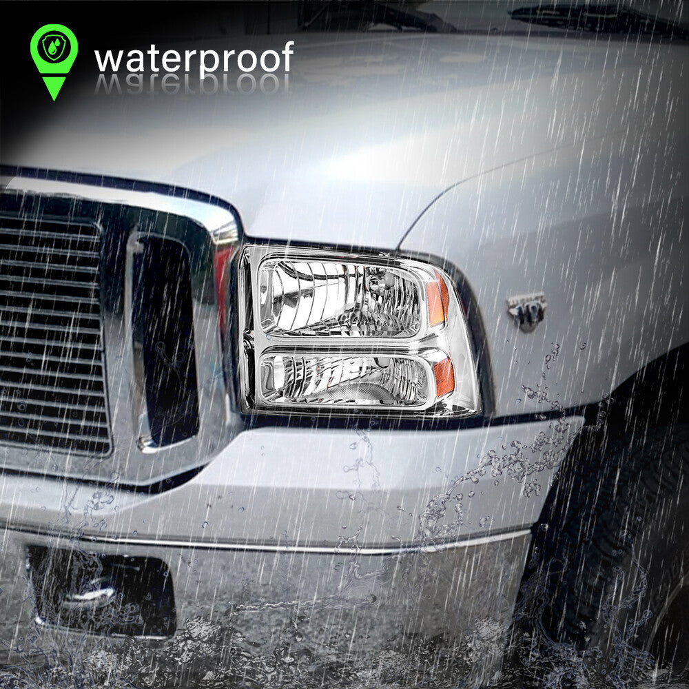 Fit For 2005-2007 Ford F250 F350 F450 F550 Super duty Headlights 05-07 Headlamp