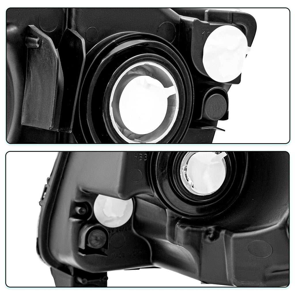 Halogen Left+Right For 11-13 Jeep Grand Cherokee 11-17 Compass Headlight Chrome