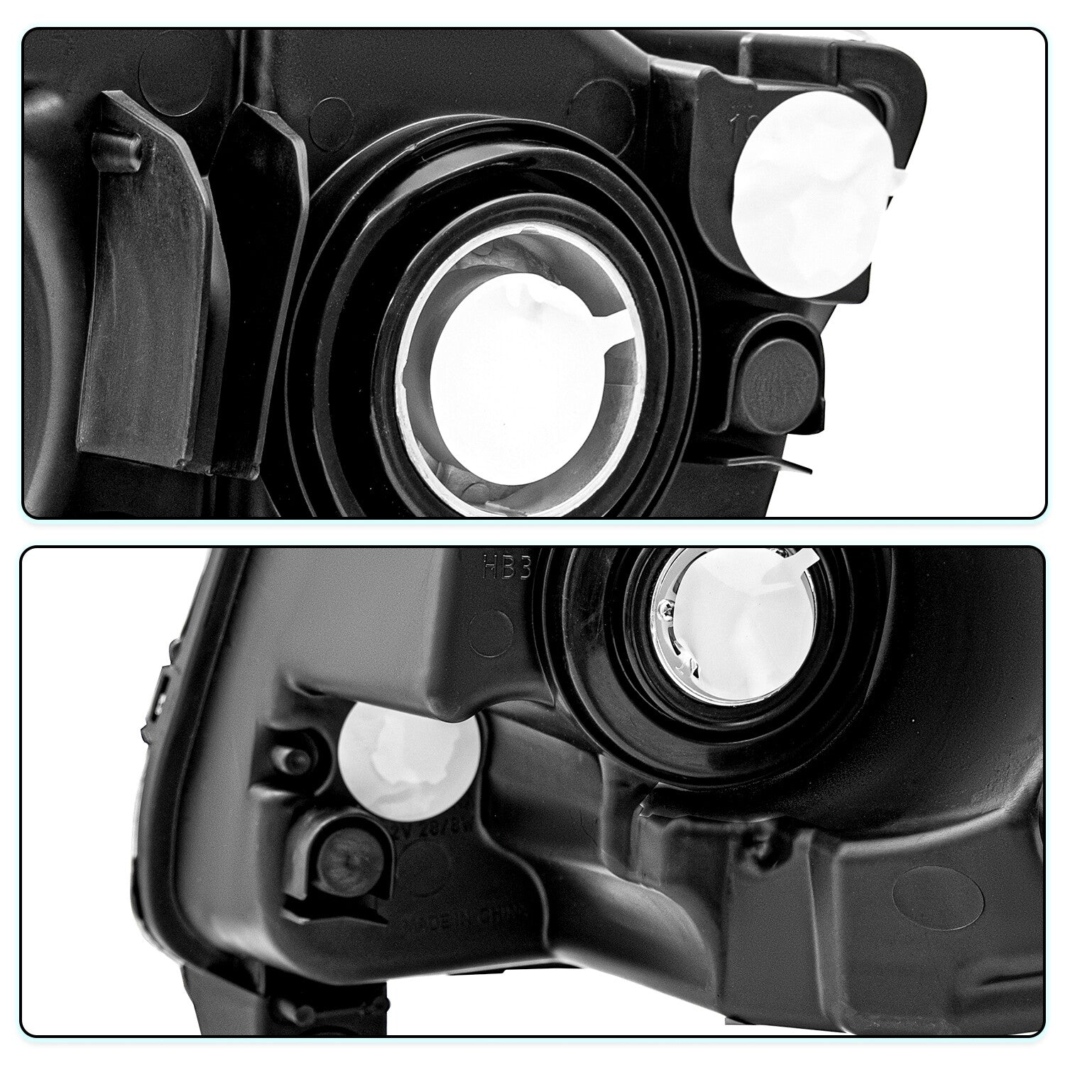 Halogen Left+Right For 11-13 Jeep Grand Cherokee 11-17 Compass Headlight Chrome