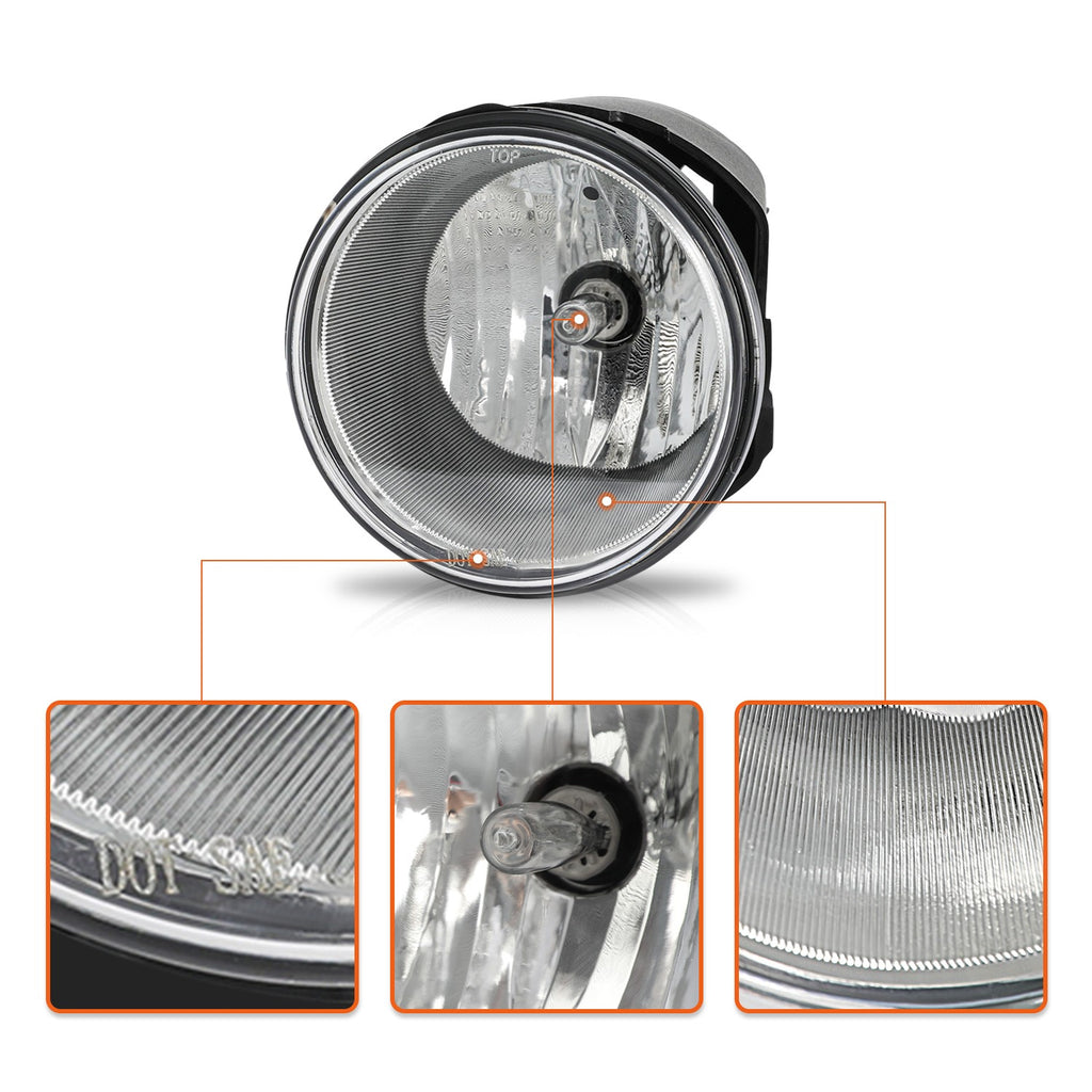 Fog Lights W/Bulbs Fit For 05-2010 Jeep Grand Cherokee Commander +Switch