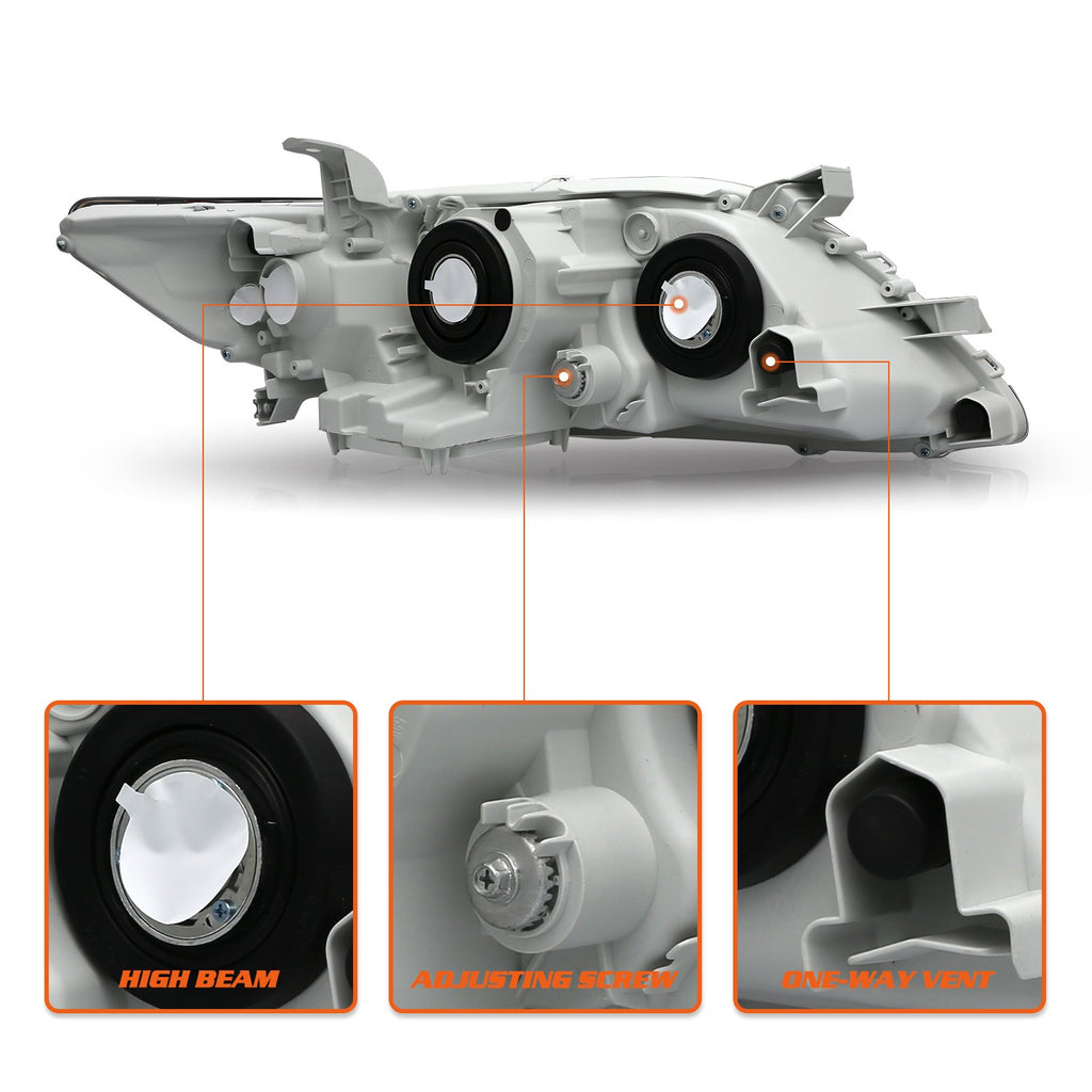 Headlight Headlamp Driver Left Assembly Fit For 2007-2009 Toyota Camry Projector