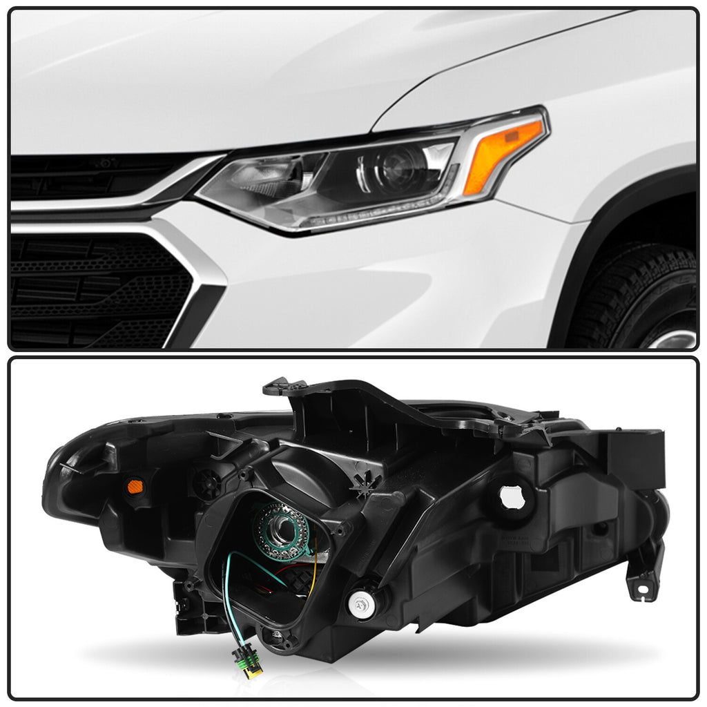 HID/Xenon Headlight for 2018-2021 Chevy Traverse Projector Headlamp w/ LED DRL