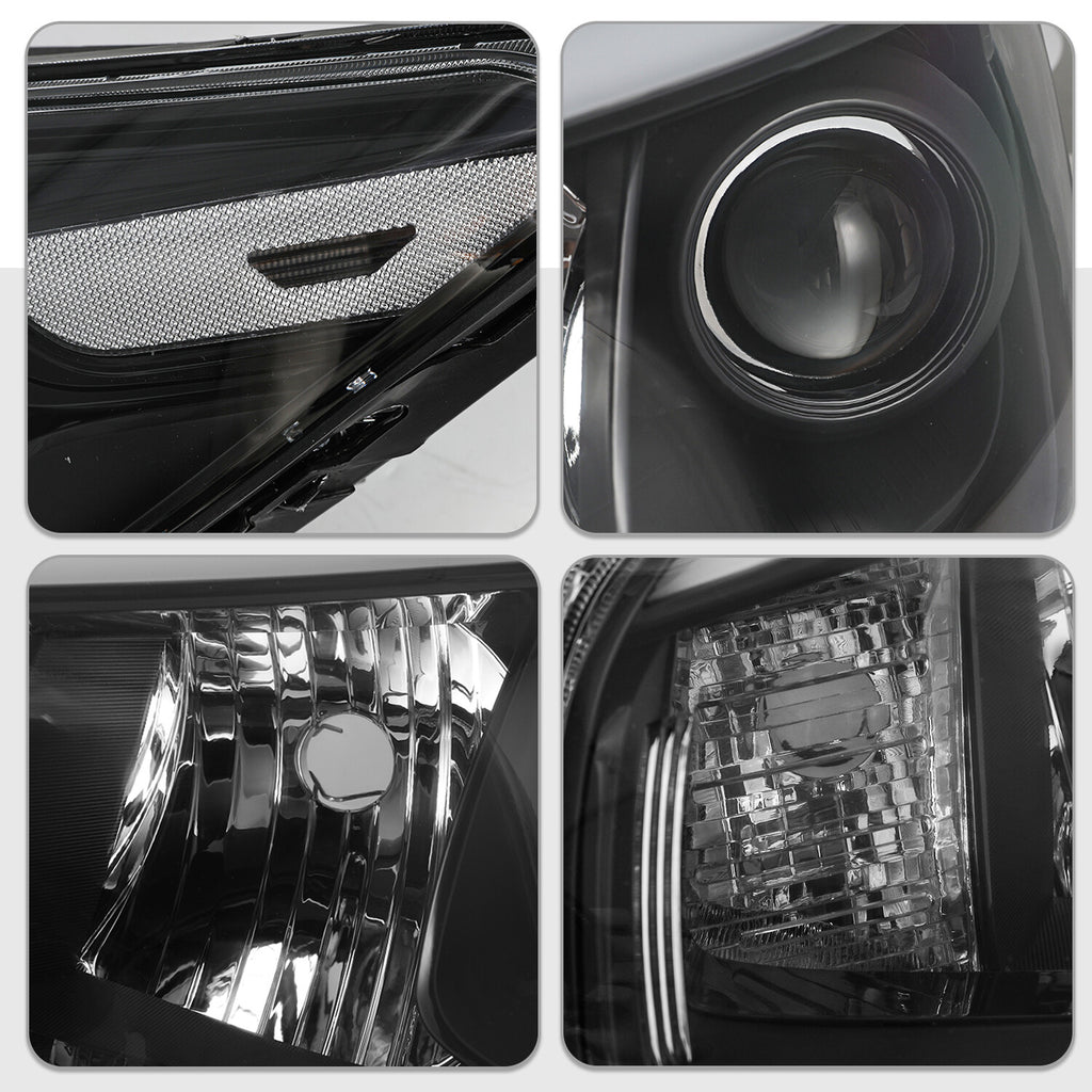 For 2014 2015 2016 Kia Soul Projector Halogen Headlights Assembly Pair 14-16