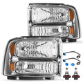 Fit 1999-2004 Ford F250 F350 Ford Super Duty Excursion Conversion Headlights