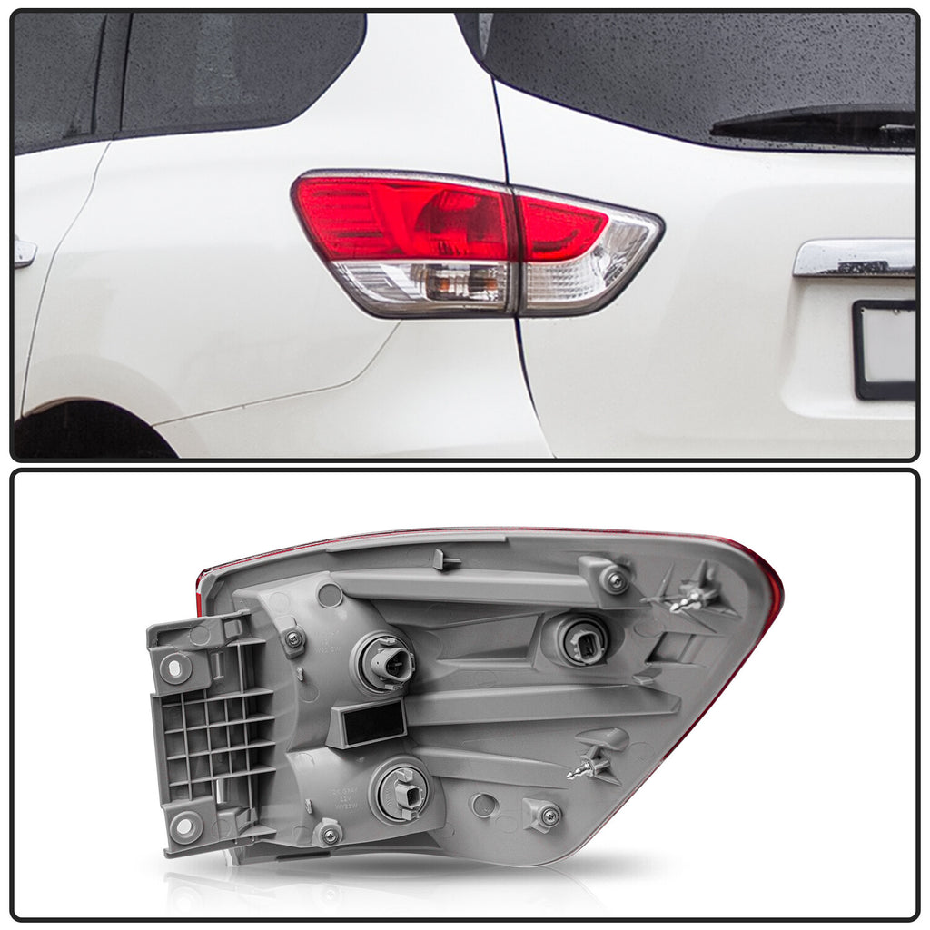 For 2013 2014 2015 2016 Nissan Pathfinder Rear Outer Tail Lights Assembly Pair
