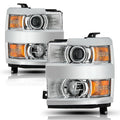 Headlights For 2015-2019 Chevy Silverado 2500 3500HD Headlamps Assembly Sets
