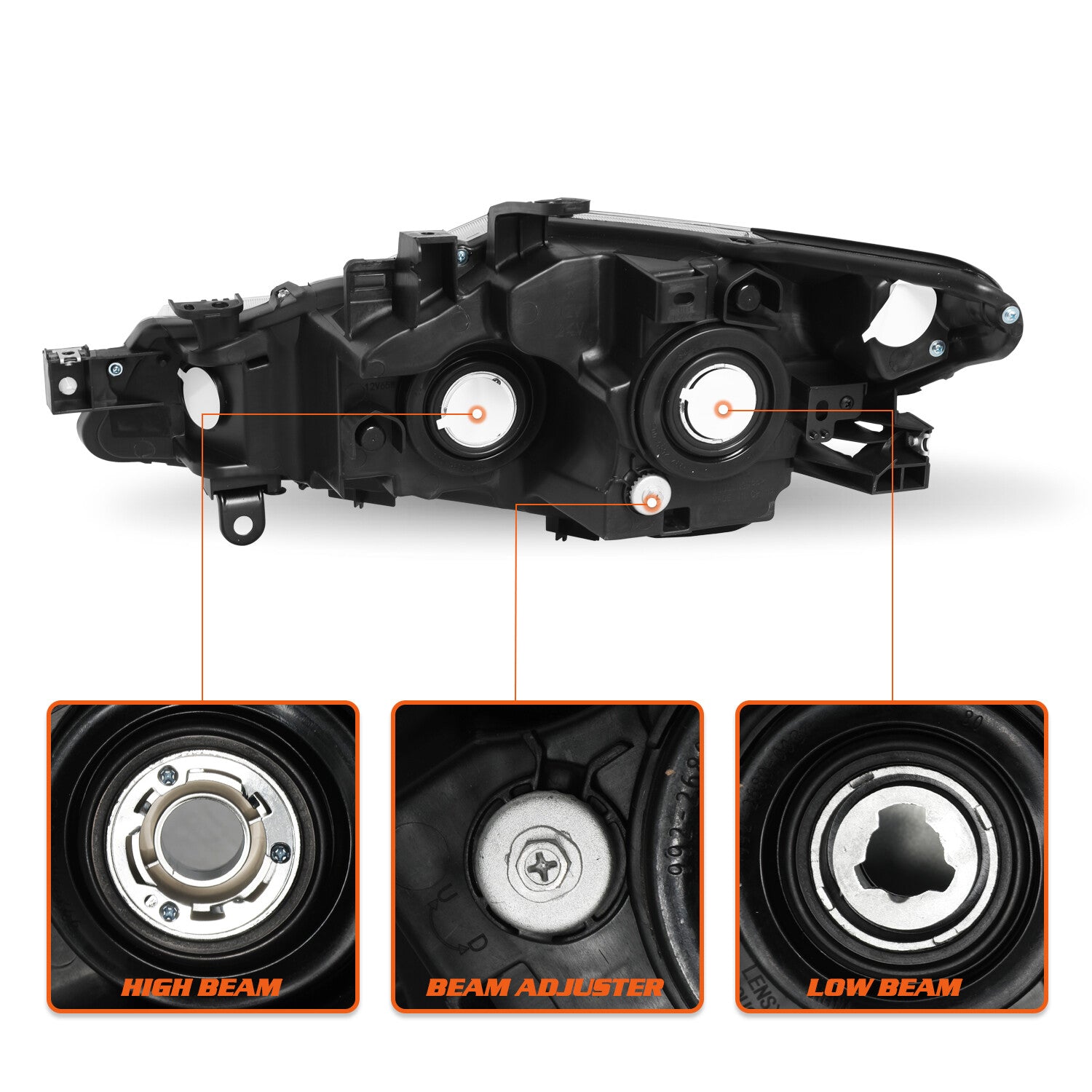 For 09-14 Nissan Murano Halogen Right Passenger Side Headlight Assembly Headlamp