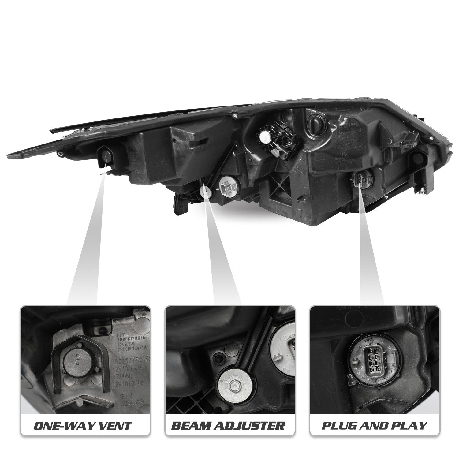 For 2019 2020 2021 2022 Honda HRV HR-V Full LED Left Driver SIde Headlights LH