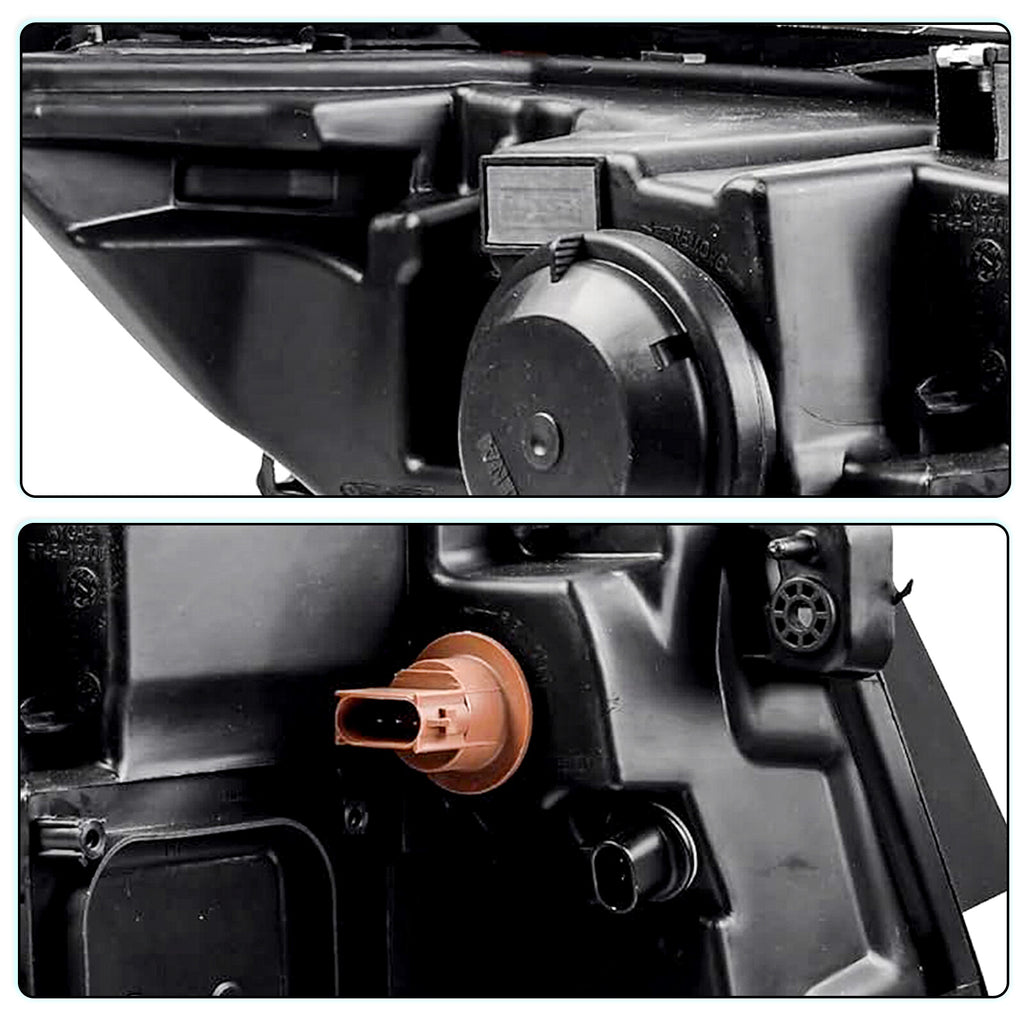 For 2011 2012 2013 2014 Ford Edge Halogen Model Headlights Headlamps Left+Right