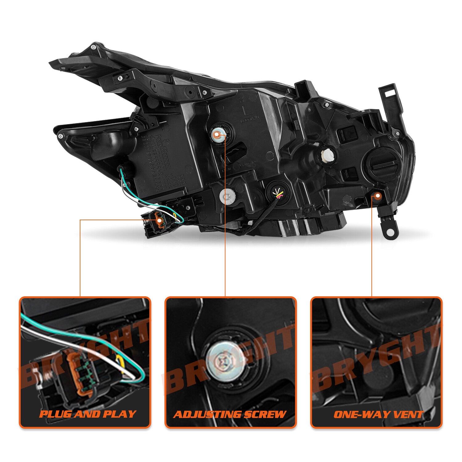 For 2015-2018 Nissan Murano Full LED Projector Left Driver Side Headlight Lamp