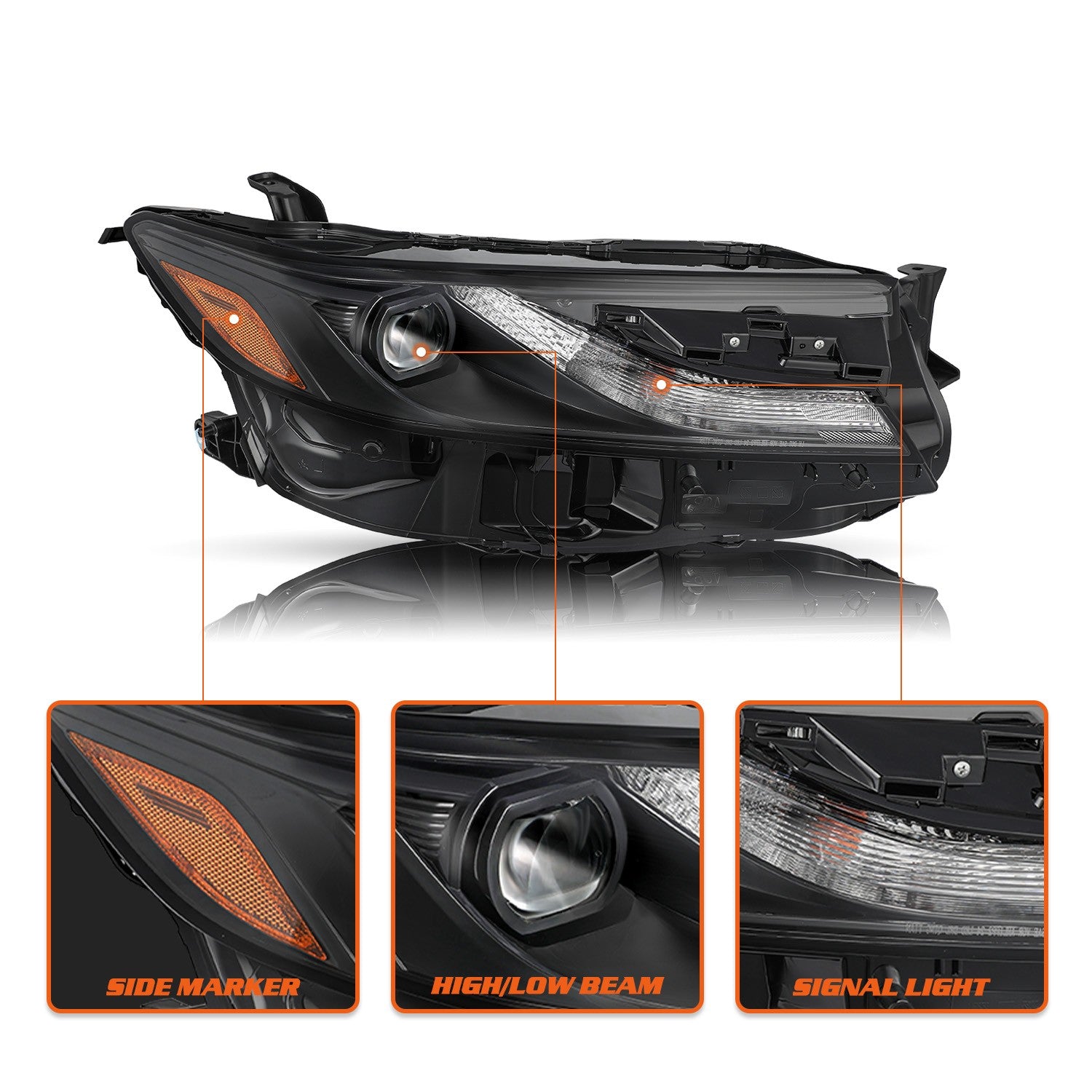 For 2024-2025 Toyota Camry LE SE Headlights Assembly Full LED Right 81110-AQ010