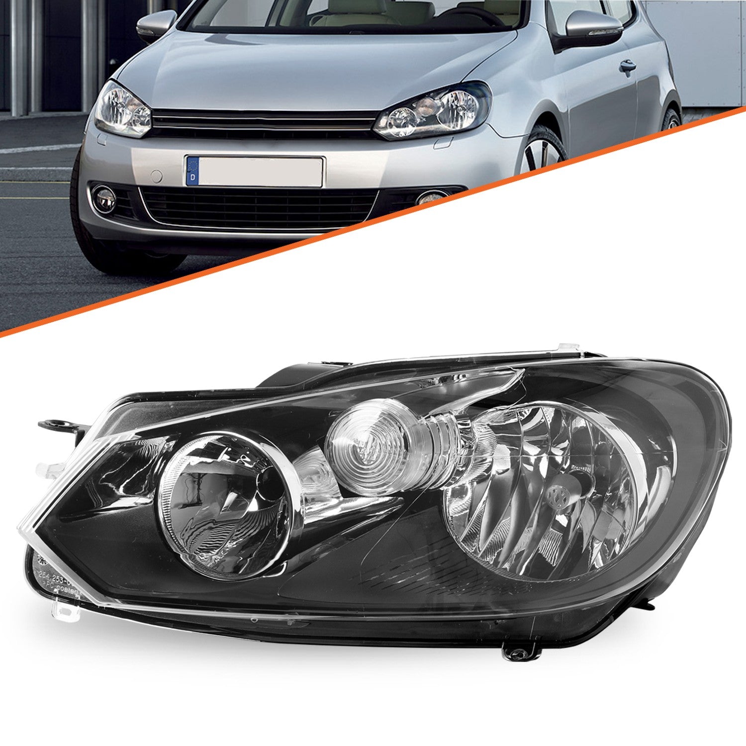 For 2010-2014 Volkswagen Sportwagen Golf/Jetta Headlight Assembly Left Driver LH