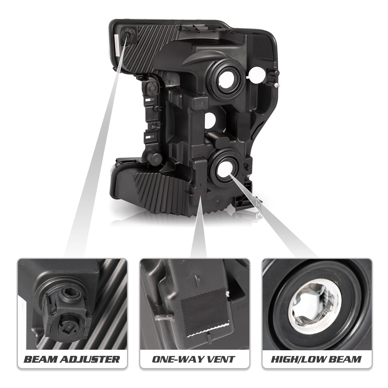 For 2017-2019 Ford f250 F350 F450 F550 Super Duty Passenger Headlight 17-19