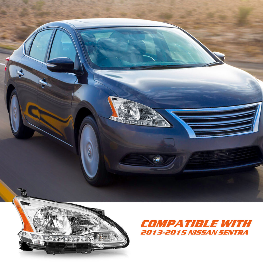 For 2013 2014 2015 Nissan Sentra Halogen Right Passenger Side Headlight Headlamp