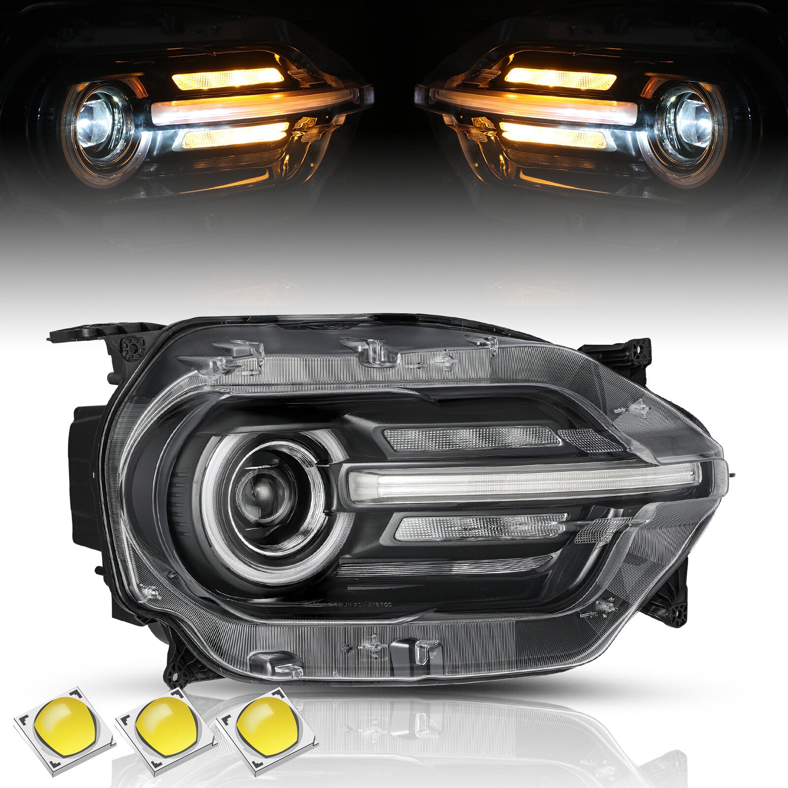 For 2021-2024 Ford Bronco Sport w/ LED Signature Passenger Side Headlights RH