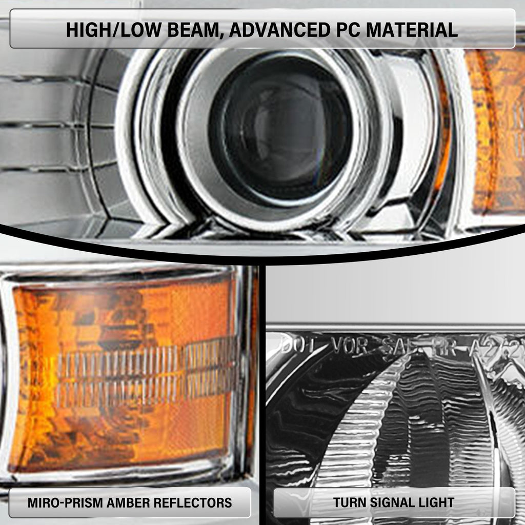 Headlights For 2015-2019 Chevy Silverado 2500 3500HD Headlamps Assembly Sets