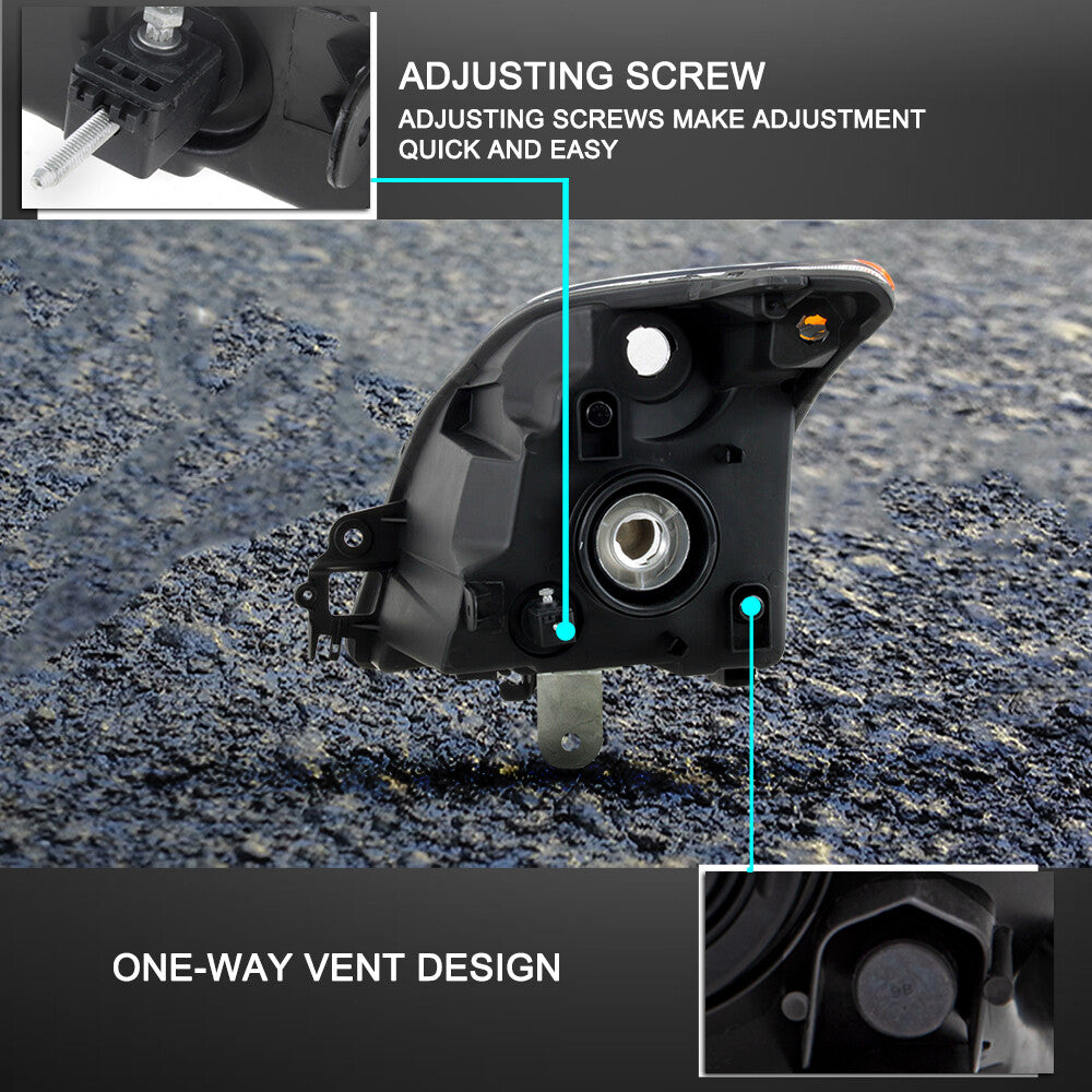 For 2010 2011 2012 Nissan Sentra 2.0L Halogen Headlights Assembly Headlamps Pair