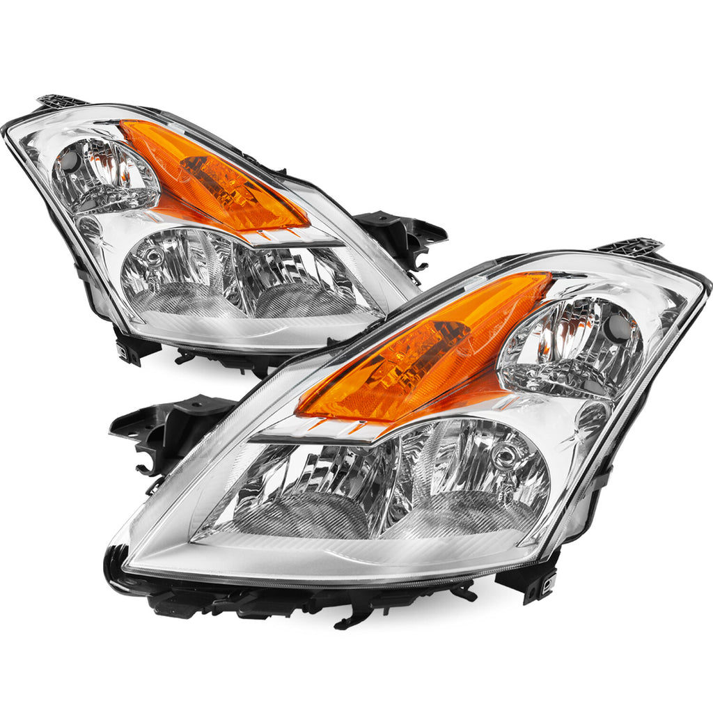 For 2007 2008 2009 Nissan Altima Sedan Halogen Headlights Assembly Headlamps L+R