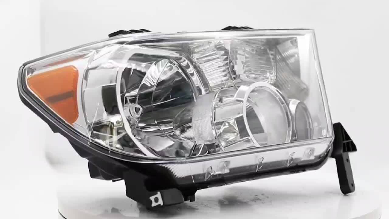 Amber Corner Chrome Headlights Fit For 2007-2013 Toyota Tundra 2008-2017 Sequoia